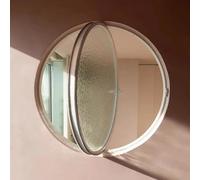 Aluminum Round Window with Tempered s White Aluminu Ple for Home Ventilat 40 cm (15.7") EnergyEfficient Design