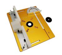 Aluminum Router Table Insert Plate W/Miter Gauge for Woodworking Benches Table Saw Multifunctional Trimmer Engraving Machine Woodworking Tools(Type-B)