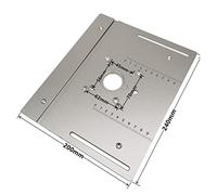 Aluminum Router Table Insert Plate W/Miter Gauge for Woodworking Benches Table Saw Multifunctional Trimmer Engraving Machine Woodworking Tools(Set C)