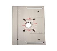 Aluminum Router Table Insert Plate W/Miter Gauge for Woodworking Benches Table Saw Multifunctional Trimmer Engraving Machine Woodworking Tools(A-01)