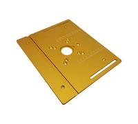 Aluminum Router Table Insert Plate W/Miter Gauge for Woodworking Benches Table Saw Multifunctional Trimmer Engraving Machine Woodworking Tools(Type-C)