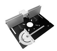 Aluminum Router Table Insert Plate with Miter Gauge Guide for Woodworking Benches Durability and Wear Resistant Woodworking Plate