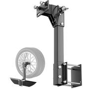 Aluminum RV Spare Tire Mount Bracket, Fixed Bumper-Mount, Heavy-Duty 22'' High, Fits 4-6 Bolt Wheels, Travel Trailer & Motorhome Accessories