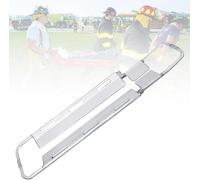 Aluminum Scoop Stretcher, Folding Portable Emergency Stretcher, Adjustable Length Travel Size Medical Stretcher for Patient Transport, for Home Hospital(Silver)