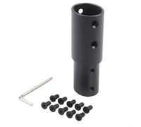 Aluminum Scooter Handlebar Extension Pole Riser, for Xiaomi Pro Pro2 1S, Telescopic Stem Lift Kit to Improve Riding Com, fort, for Tall Riders, Black Red(Black)