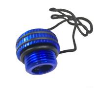 Aluminum Scuba Tank Valve Threaded Cover Protector Cap for Diving Gear Salt Resistant Vent Design Easy Install Blue Red Black(A)