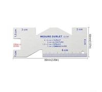 Aluminum Seam Measuring Gauge for Quilting, Sewing & Tailoring - Ultrathin Metal Ruler Template for DIY Patchwork and Craft(B-Double Sides)