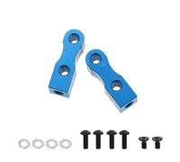 Aluminum Servo Mount for Tam-iya TT01 TT02 TT-01 TT-02, 1/10 RC Car Upgrade Bracket, Fixed Frame Compatible with TB-03 TB-04(Blau)