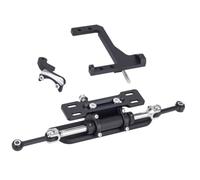 Aluminum Servo Mount with Simulated Full Hydraulic Steering Cylinder Kit for 1/10 RC Crawler Vanquish VS4-10 Phoenix F10 Portal Axle Upgrade Parts (Black)