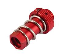Aluminum Servo Saver Tube with Clamping Nut for Arrma 1/8 Kraton 6s Senton Talion Typhon 1/7 Infraction Mojave Upgrades Parts(Red)