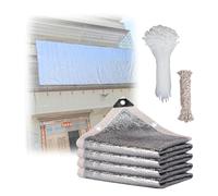 Aluminum Shade Cloth 1 * 5m, 99% UV Protection Sunshade for Cars, Reflective Mesh Canopy, Dog Shade Cover, for Veranda (1 * 2m-3.3 * 6.5ft)