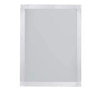 Aluminum Silk Printing Frame with 110 White Mesh Screen Print Kit 20x30cm, Silver