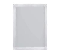 Aluminum Silk Printing Frame with 110 White Mesh Screen Print Kit 25x35cm, Silver