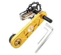 Aluminum Single Speed Chain Guide Effective Tensioner for Chain Slippage on Bikes (golden)