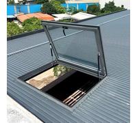 Aluminum Skylight Vent Window 31.5"x19.7" Roof Access Window Tempered s Attic Ventilat for Hallway Roof Hatch Ideal for Attics and Lofts