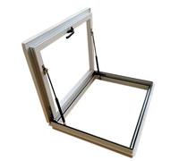 Aluminum Skylight Window with Double Glazing - Large Flat Roof Skylights for Hallways Staircases & Attics - Enhance Natural Light & Security