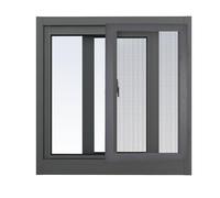 Aluminum Sliding Window with ct Sn 50 100cm Lock for Casement Horizontal Sliding Window for Cellar Champagne Color 56x45cm