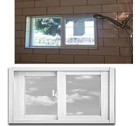 Aluminum Sliding Window with Screen, Locking Horizontal Design for Secure Ventilation in Basements, Sheds, RVs, Playhouses, and Chicken Coops