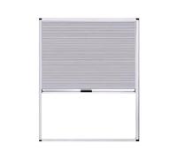 Aluminum Sliding Windows Slide up and down, Flush Mount Household Windows with Blackout Venetian Blinds
