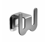 Aluminum Slipper Rack for Bathroom Wall or Door Mounting Slipper Drying Hook Storage Organizer Compact Space Saving (Silver)