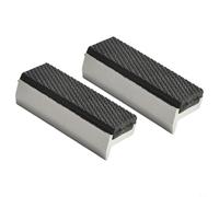 Aluminum Soft Vice Jaws Protective Covers with Magnetic Base V-Shaped Design for Metal Wood Plastic Clamping 3/4/5/6/8 Inch Multi-Purpose Vise Pad Protector(3inch)