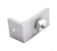 Aluminum Solar Panel Mounting Bracket with L Foot for Sloped Roofs Adapted to Tin Roof Substructures Supports Rails at Optimal Heights to Air Flow (1pc)