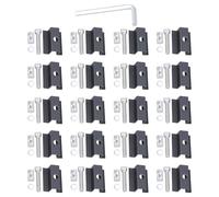 Aluminum Solars Panel Side Clamps 20Pcs Secure Mounting Brackets for Motorhome Roof Camping Energy Systems Solars Panel Edges