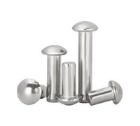 Aluminum Solid Rivet, 304 Stainless Steel Solid Round Head Rivet M3-M8 Assortment 67 Pack 18-50mm | M8-2pcs,30mm(M5-10pcs,40mm)