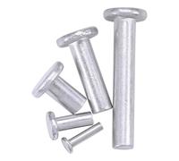 Aluminum Solid Rivet, Aluminum Round Flat Head Self Plugging Knock On Rivets Pack of 20-100 M3 M4 M5 M6 5-30mm(8mm,M5-30pcs)