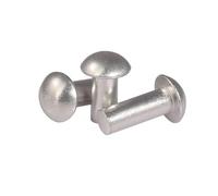 Aluminum Solid Round Head Rivet Alloy Self-plugging Semi-Round Hammer Type GB867(M6 (20Pcs),20mm)