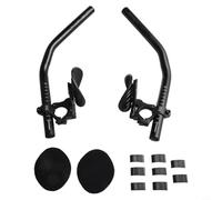 Aluminum Split Aerobars For Bicycle Use, Compatible With Road, Mountain, And Folding Bikes, Adjustable Hand Guard And Multi Angle Grip Pads