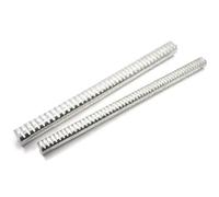 Aluminum Spur Gear Round Rack - 0.5/1/1.5/2 Module, 500mm Length, Diameter 8-25mm, Standard Cylindrical Gear for Mechanical Applications