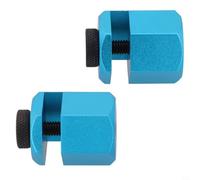 Aluminum Stair Gauges for Framing Square Attachment & Saw Rip Guide - 30 x 25 x 25 mm, Blue, 2-Piece Set for Carpentry Layout and Stair