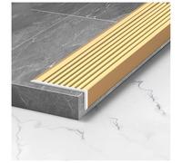 Aluminum Stair Nosing Edge Protector for Staircase 90cm to 190cm Length Fluted Design Corner Guard for Step Treads Ideal for Stairs 7.5x2.5cm Profile Durable and Stylish