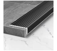 Aluminum Stair Nosing Edge Protector for Staircase Step Treads Fluted Corner Guard 90cm to 190cm Length 7.5x2.5cm Profile Ideal for Stairs Available in Various Lengths (215cm/84.6")