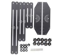 Aluminum Stair Tread Template Tool Jig 360 Degree Rotating Adjustable Length Angle Layout Cutting Guide Tool Black UK