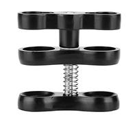 Aluminum Standard Long Ball Clamp Mount, 360°Rotation Ball Butterfly Clip Mini Butterfly Ball Clip Diving Lights Clamp Adapter Mount for Camera