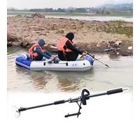Aluminum Steerable Drill Propeller for Kayak - Cordless Drill Powered Emergency Paddle, Portable Trolling Motor for Small Boat, 39.4" with Bracket - Ideal for Lake & Pond Fishing