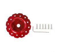 Aluminum Steering Wheel Adapter for Thrustmaster T500 for RS, T300 for RS, Base Connection Plate with Bolts, 73mm PCD Car Mod Upgrade Part(Red)