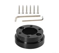 Aluminum Steering Wheel Hub Adapter Plate for Logitech G25 G27 G29 G920 with Precise 70mm Bolt Pattern Fit (Black)