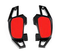 Aluminum Steering Wheel Shift Paddles Shifters Extension For Golf 7 MK7 GTI(Black)