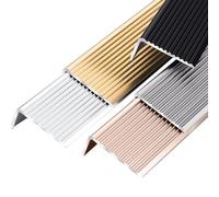 Aluminum Step Ed Profile, Non-Slip Stair Tread Cover, Stair Safe Protector for Steps & Pool Eds, Silver h (10x3cm) - & Slip-Resistant