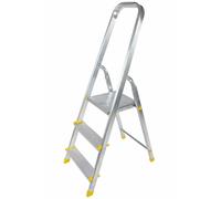 Aluminum Step Ladder 3 Step Folding Household Ladder Safety Ladder