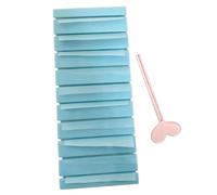 Aluminum Storage Box - Small Portable 10 Slots Storage Case for Organization, Clear Vision Lid with Secure Latches and Hinged Divider Walls, blue, Se référer au descriptif, Refer to description