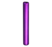 Aluminum Storage Tube, Portable Airtight Metal Container, 11x1.4cm/4.33x0.55 inches Waterproof Pill Case with Keychain Loop, Lightweight Alloy, Silver for Camping, Hiking, Commuting, Travel