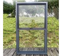 Aluminum Storm Windows with Reinforced Glass for Old Houses, Up & Down Sliding Design, Various Widths Available