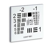 Aluminum Substrate Resolution Test Card, Positive/Negative Film Cards for Optical Microscope Camera, Accuracy ±5μm - Ideal for Photography and Scientific Research