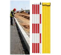 Aluminum Survey Pole for Land Surveying Construction Centering(Rivets,500 cm/196.85 inch)