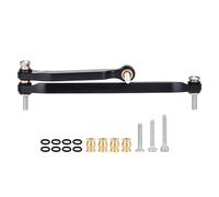 Aluminum Suspension & Steering Links Set for 1/30 Axial SCX30 Crawler Upgrade, Heavy Duty Chassis Links Kit with Tie Rod & Drag Link (Steering Links)