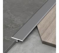 Aluminum T-Bar Profile Baguette de Finit 90cm - 3 Pieces, Easy Access & Safe Solut for Home & Office (Grey, 60mm) - and Practical Ed Trim